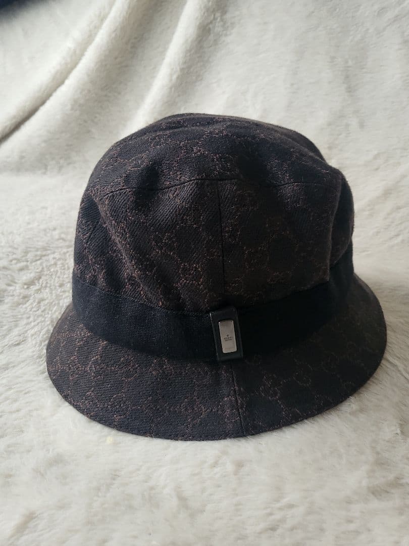 GUCCI ダークブラウン バケットハット