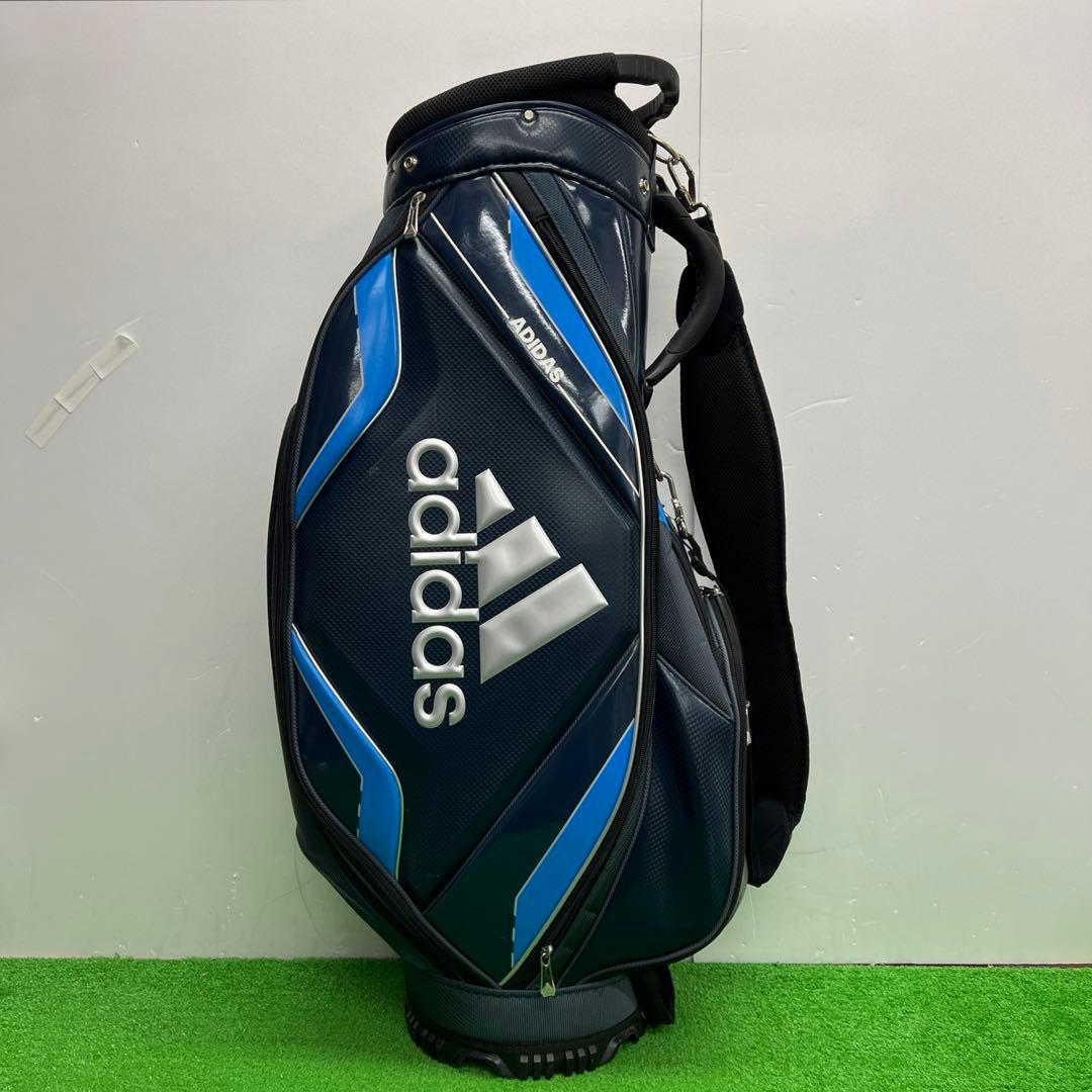 アディダス adidas ゴルフバッグ　8インチ　ブルー　メンズ　中古品