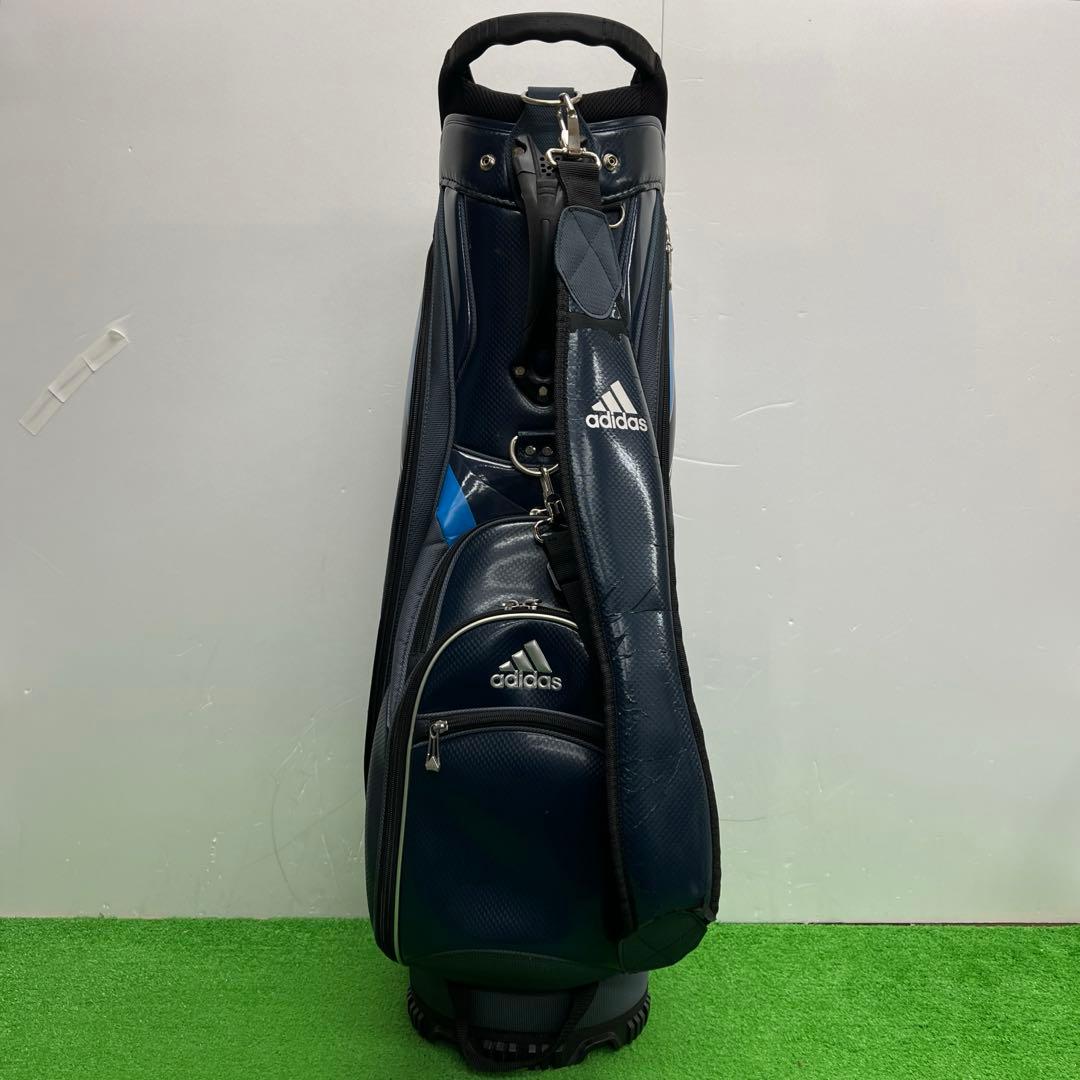 アディダス adidas ゴルフバッグ　8インチ　ブルー　メンズ　中古品