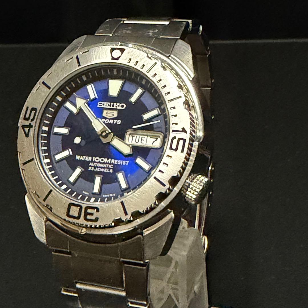 SEIKO セイコー　5スポーツ　SNZE93K1　7S36-02T0　ツナ缶