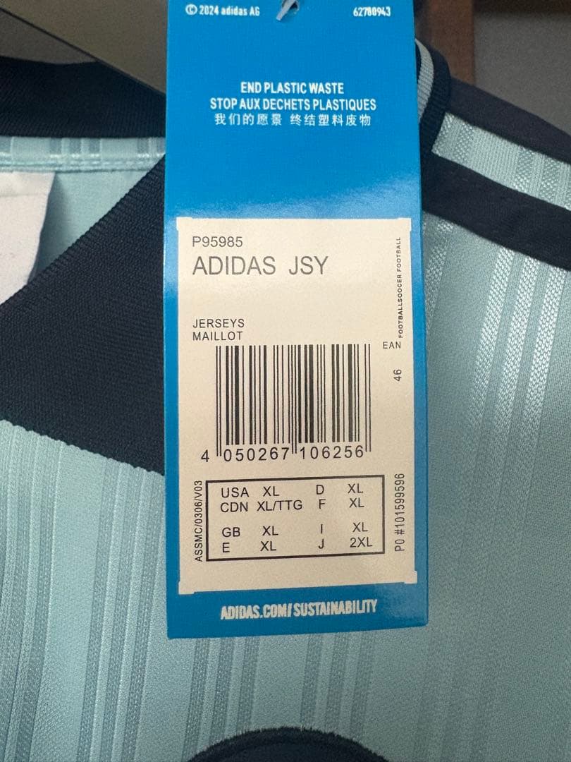 最終値下　oasis adidas ユニフォームシャツ　XL