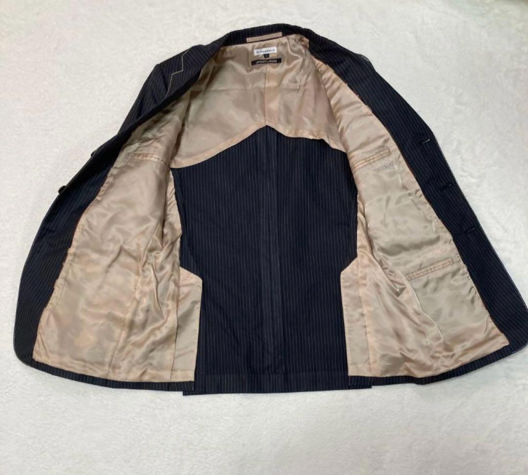 【美品】アールニューボールド マルチストライプ スーツ セットアップ　サイズL