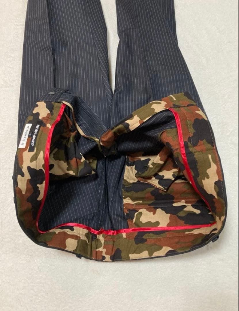 【美品】アールニューボールド マルチストライプ スーツ セットアップ　サイズL