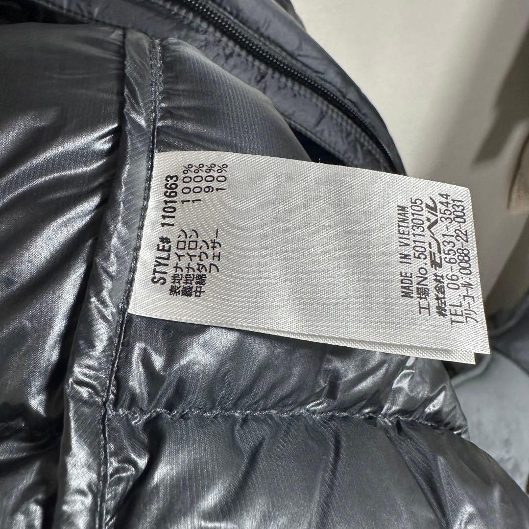 美品 黒 mont-bell スペリオダウンベストEX800 1101663