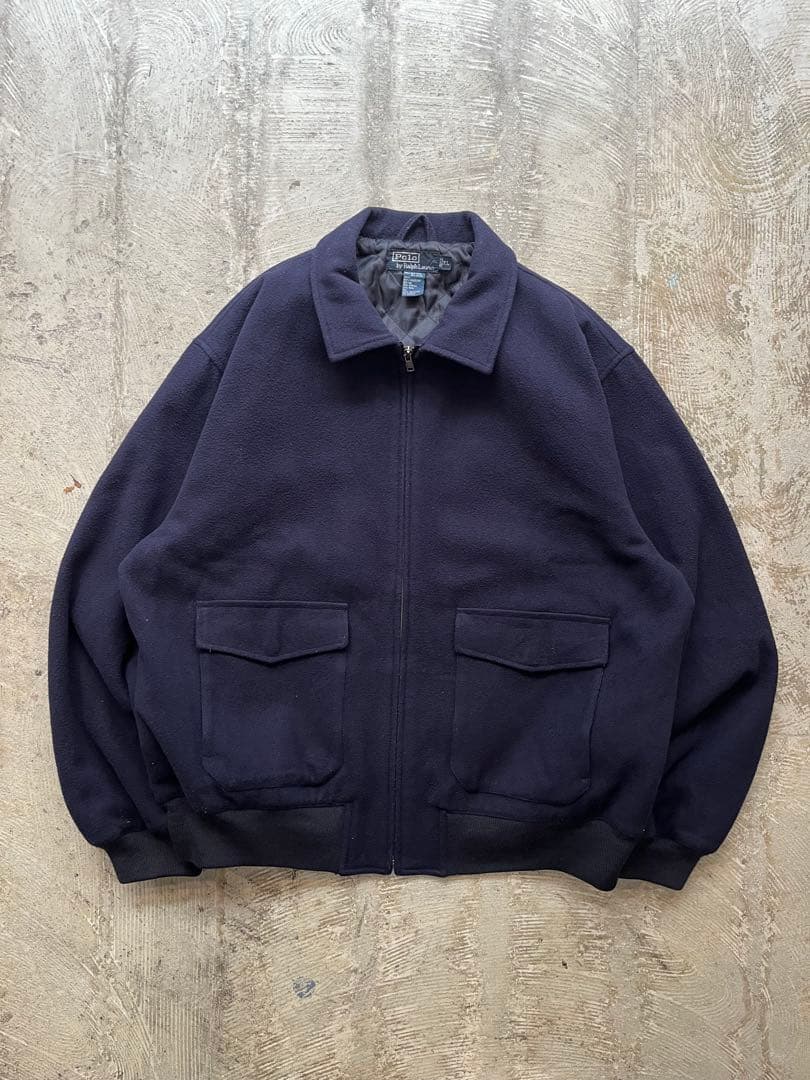 90s Polo by RalphLauren A-2タイプ ウール ジャケット
