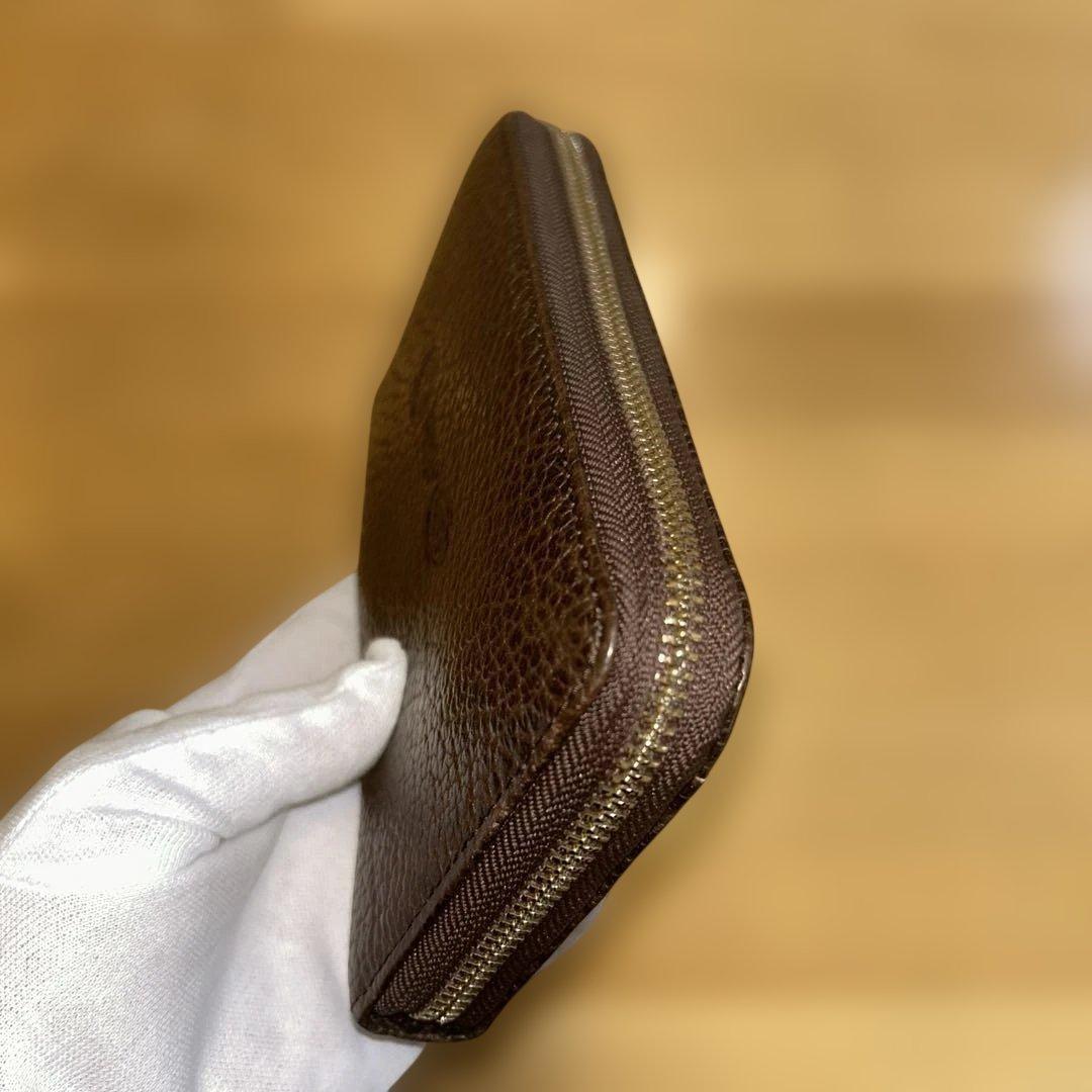 【美品】ガンゾ製ファスナー付き二つ折り財布　激レア
