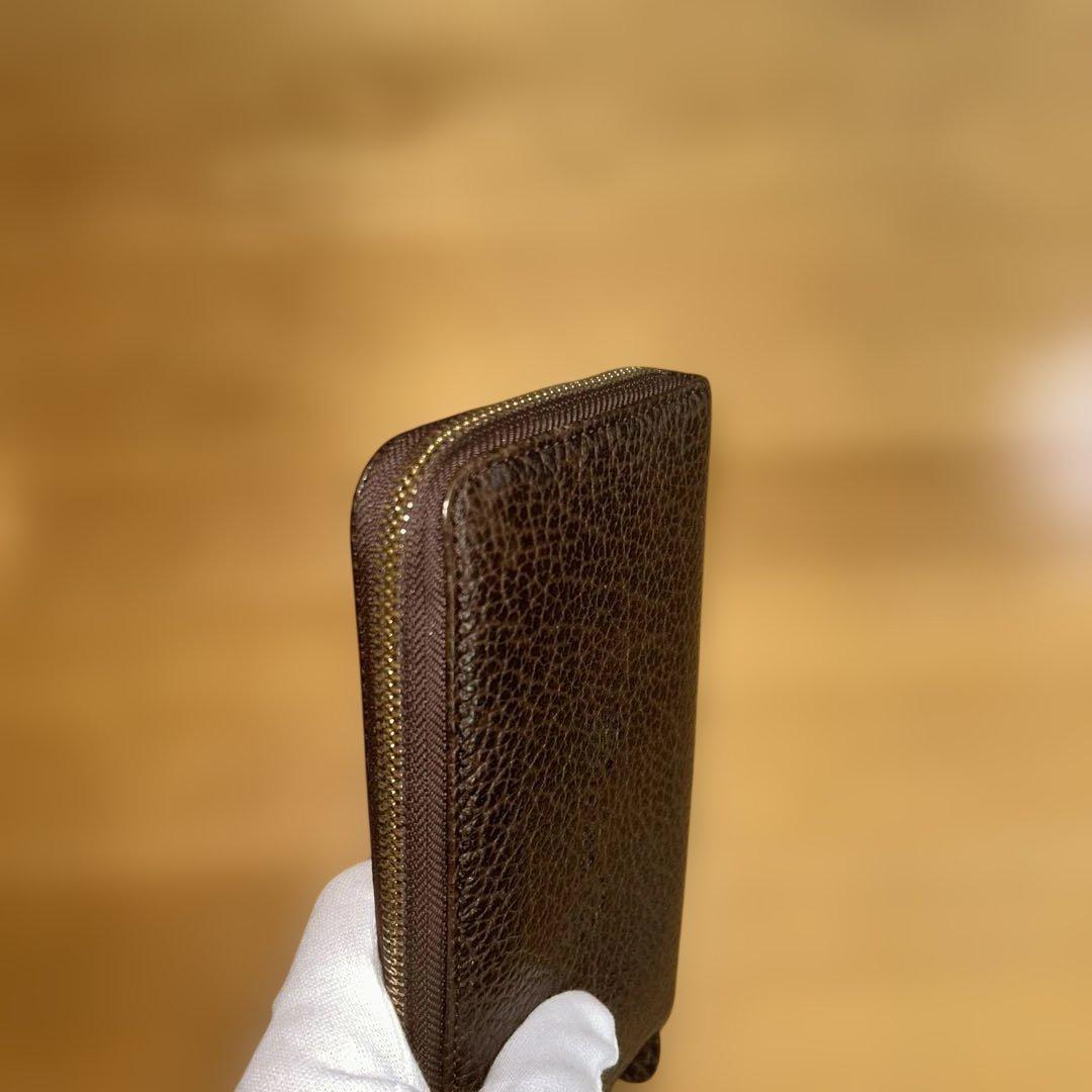 【美品】ガンゾ製ファスナー付き二つ折り財布　激レア