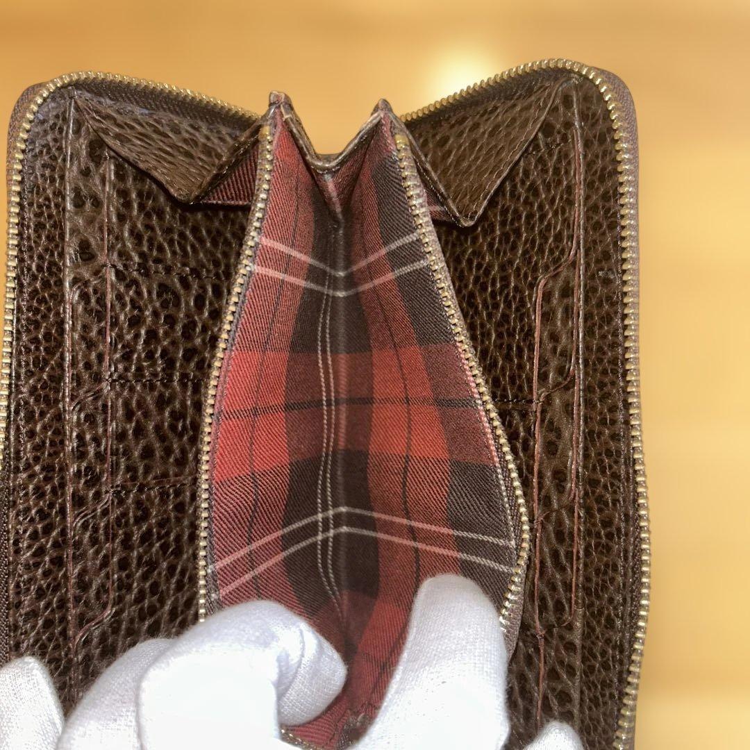 【美品】ガンゾ製ファスナー付き二つ折り財布　激レア