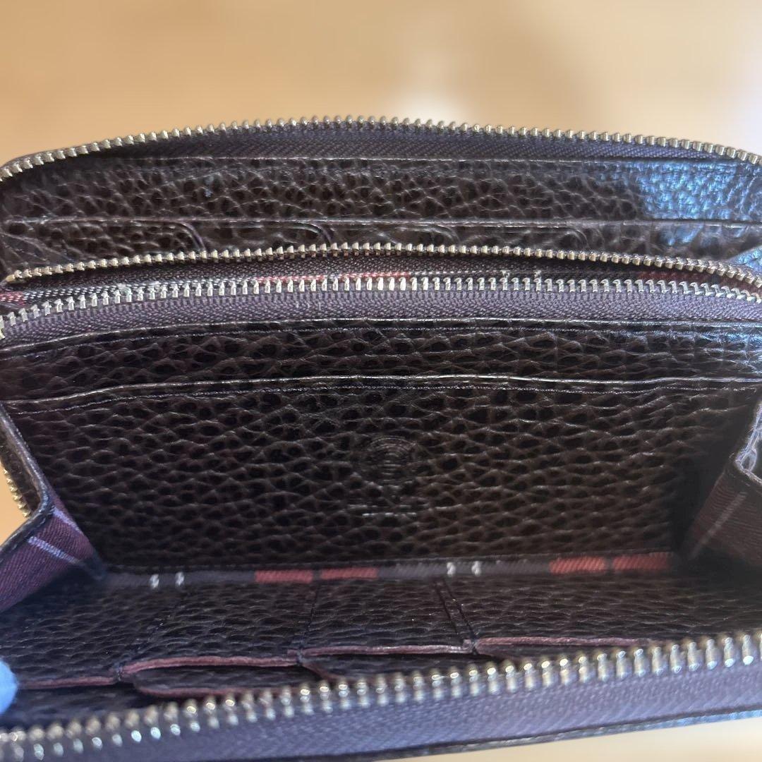 【美品】ガンゾ製ファスナー付き二つ折り財布　激レア