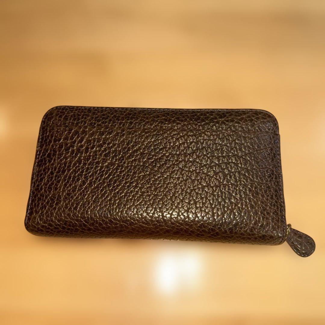 【美品】ガンゾ製ファスナー付き二つ折り財布　激レア