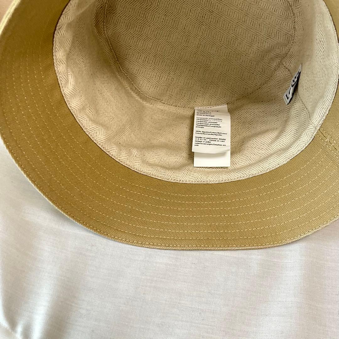 LOEWE バケットハット ベージュ キャンバス