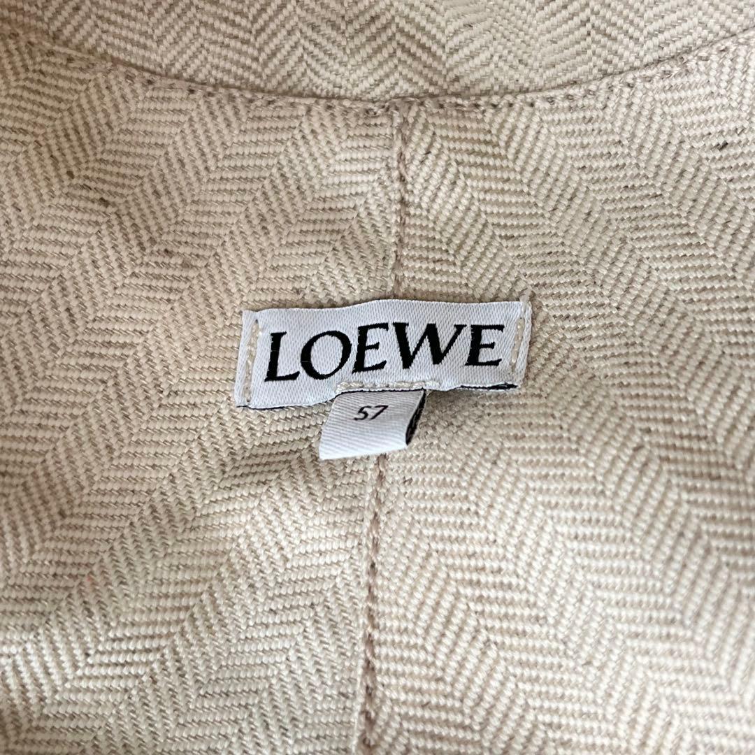 LOEWE バケットハット ベージュ キャンバス