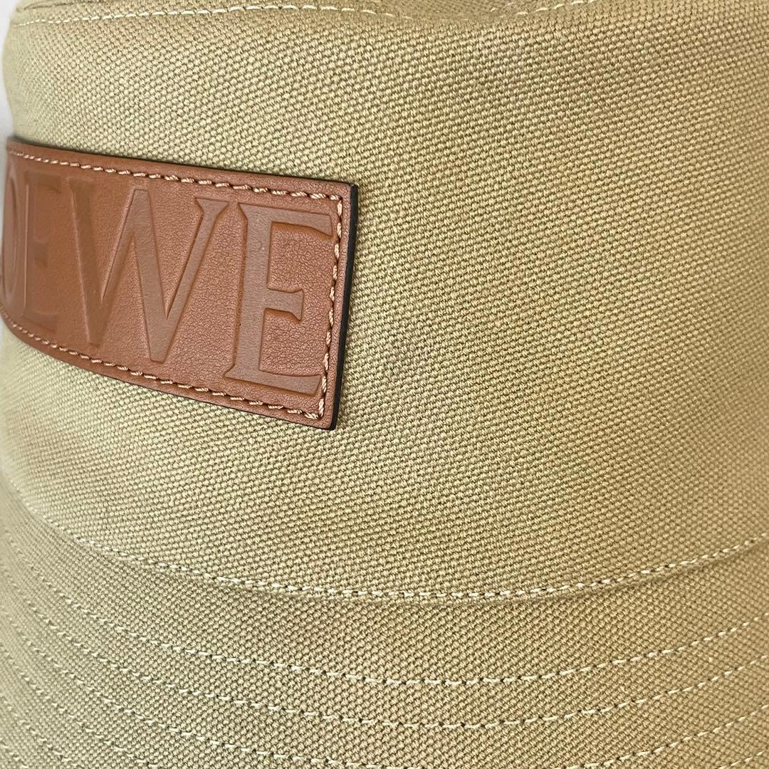 LOEWE バケットハット ベージュ キャンバス