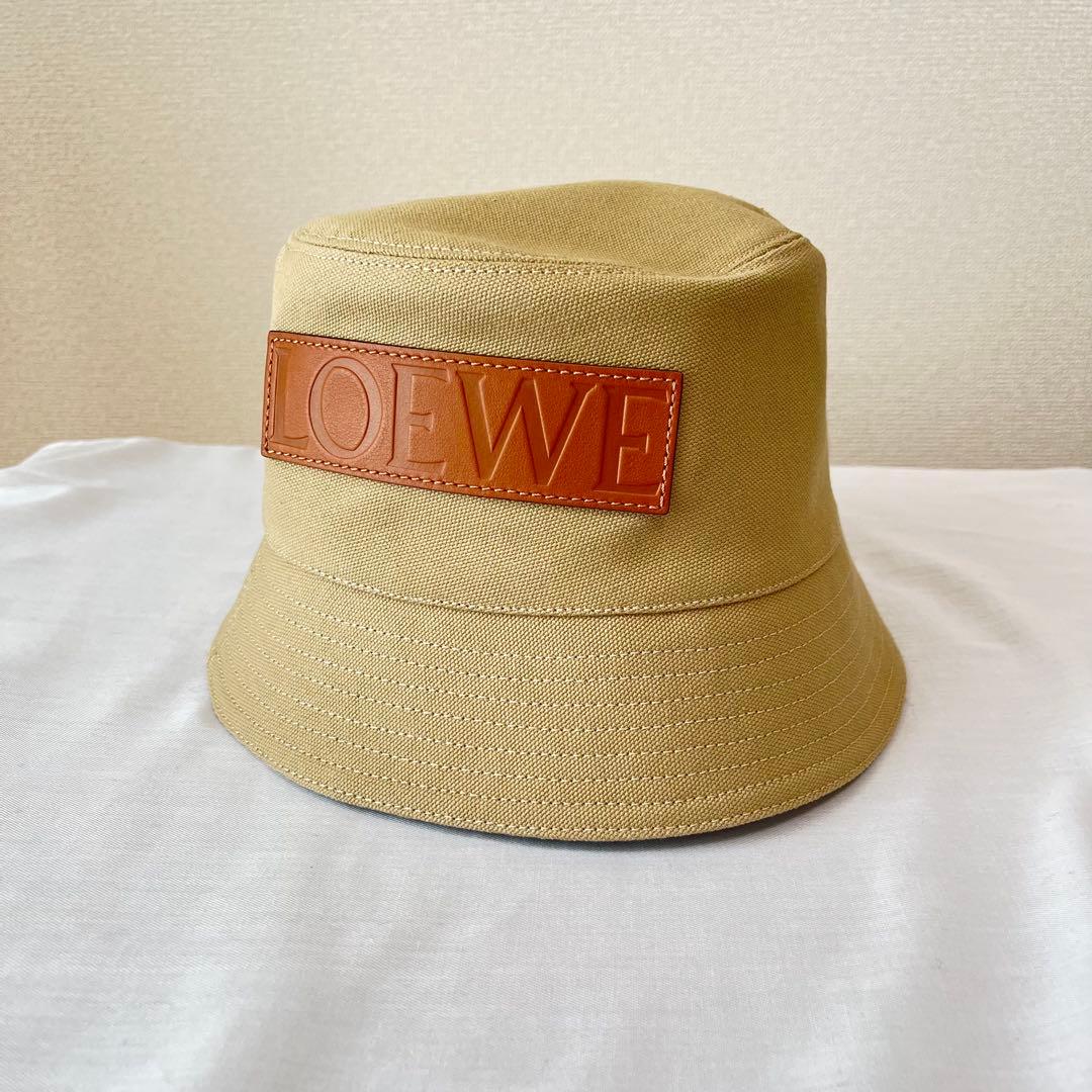 LOEWE バケットハット ベージュ キャンバス