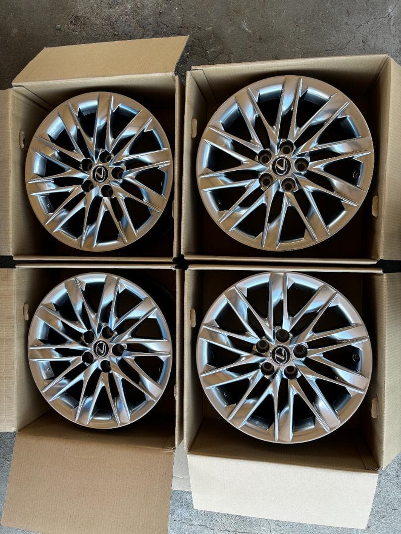 たか レクサス LS500h 純正アルミホイル 19インチ 4本セット