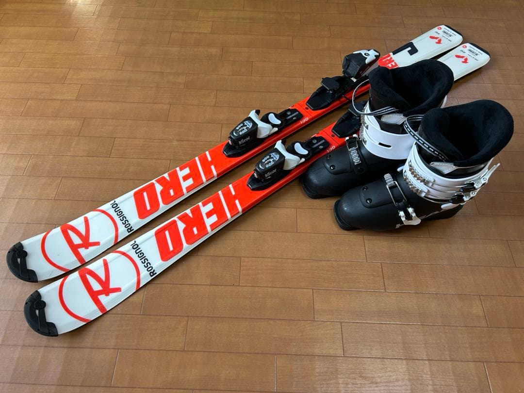スキーセット　ロシニョール・ヘッド　(スキー板 130・ブーツ 23.5）