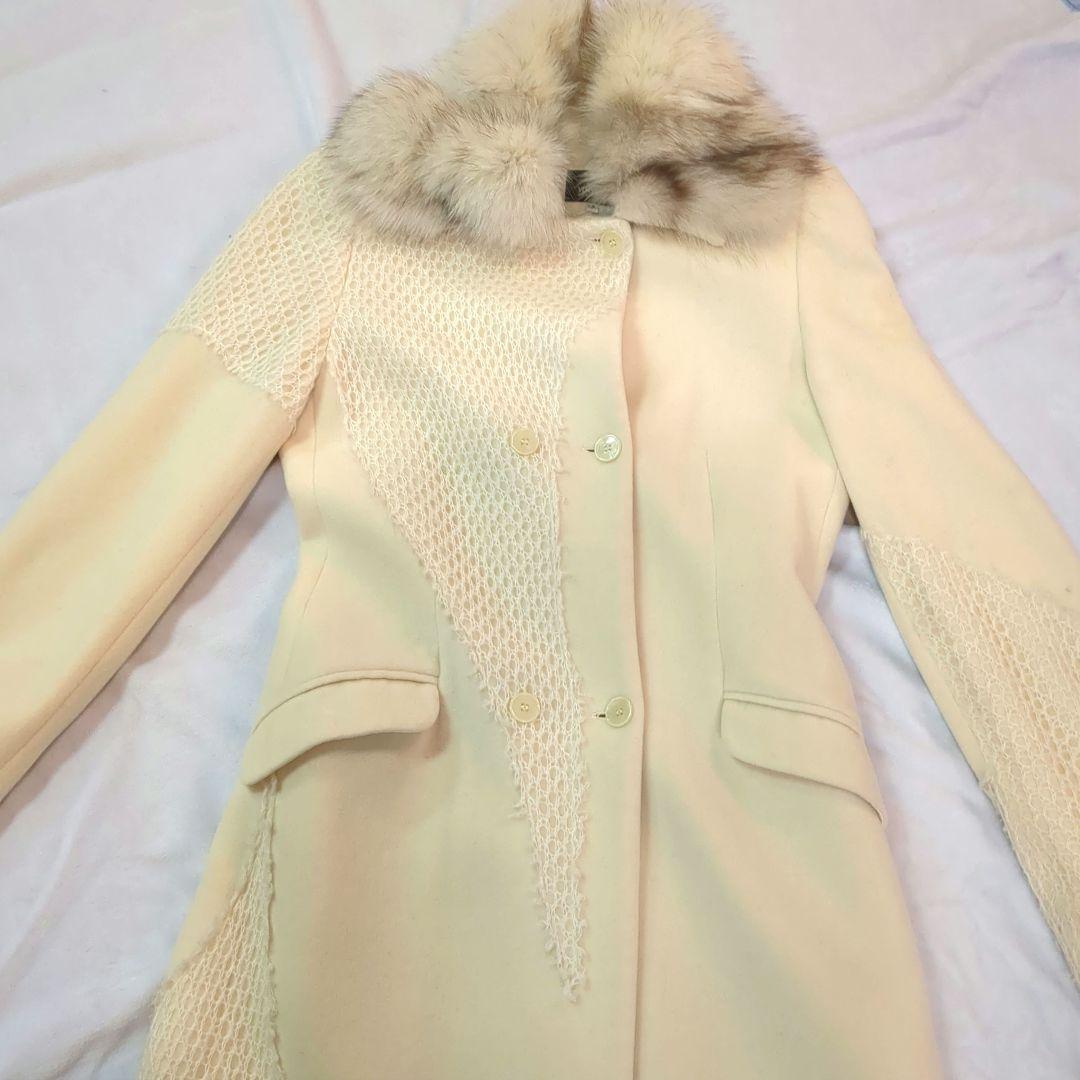 VERSACE JEANS COUTURE ヴェルサーチ ファーコート XS