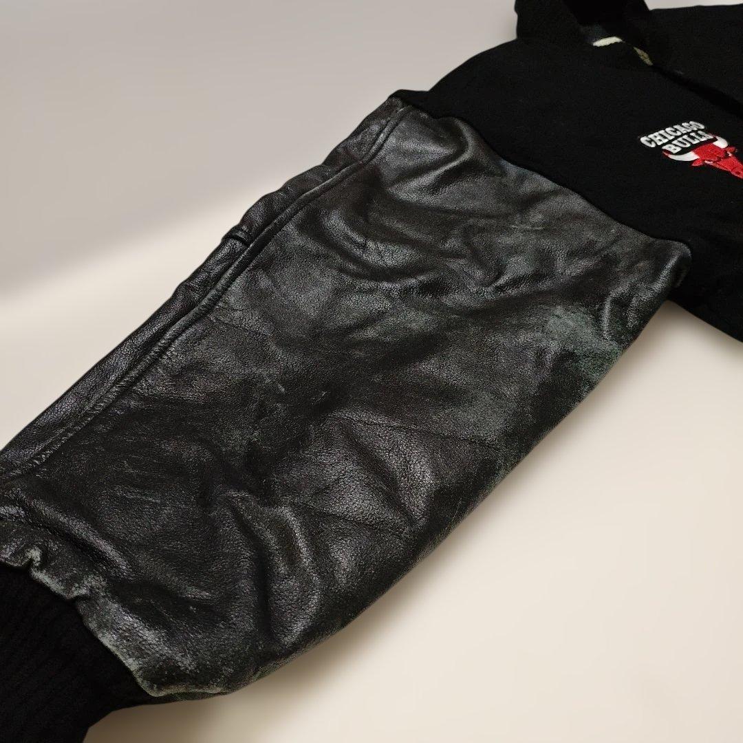 Burk's Bay Chicago Bulls スタジャン XL　袖レザー