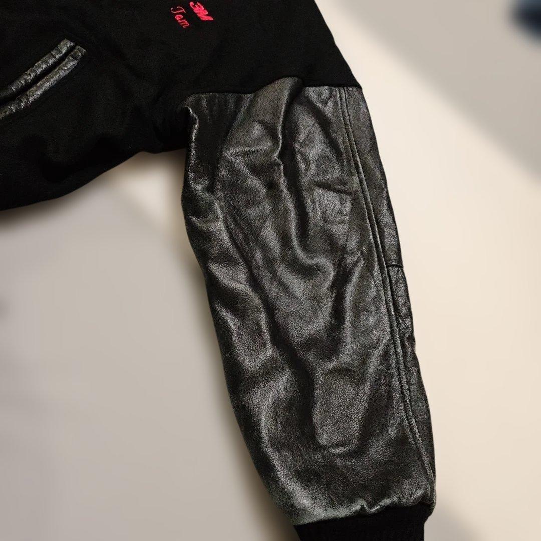 Burk's Bay Chicago Bulls スタジャン XL　袖レザー