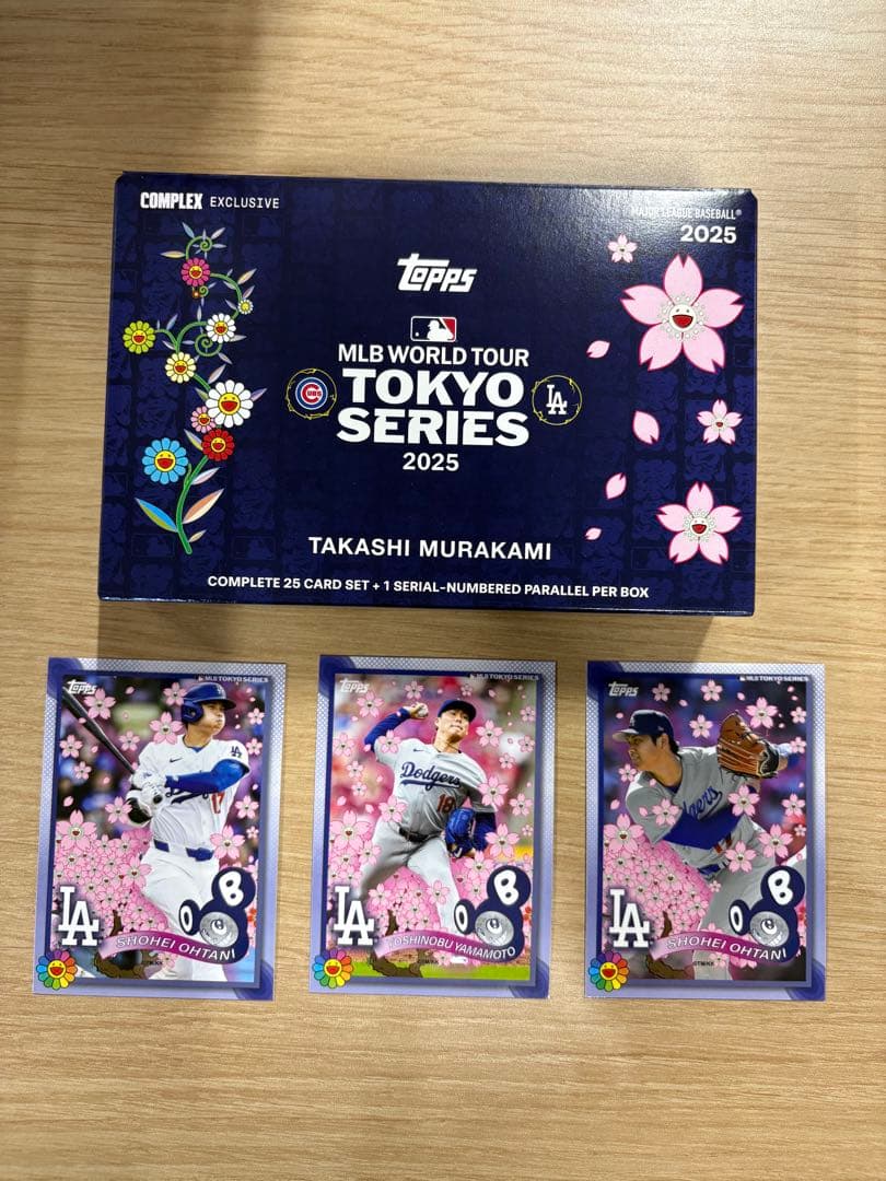 大谷翔平　村上隆　山本由伸2025 MLB東京シリーズ topps 3枚セット