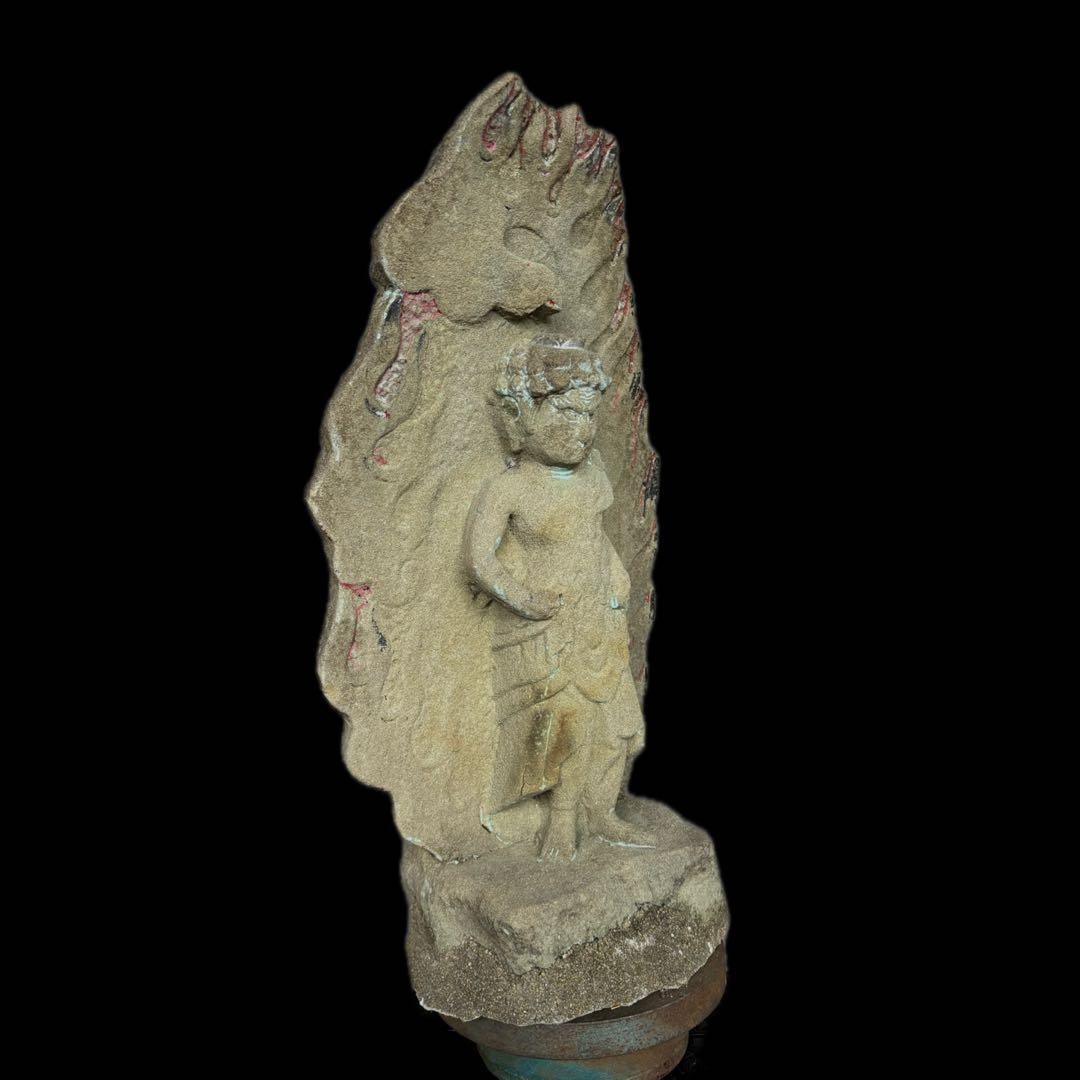 石仏 不動明王立像 57cm