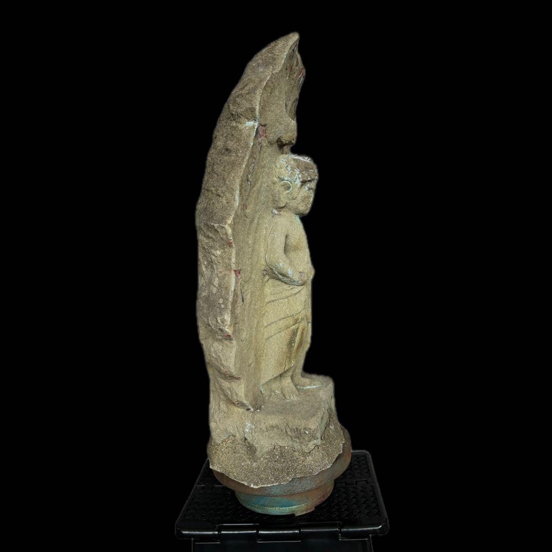 石仏 不動明王立像 57cm