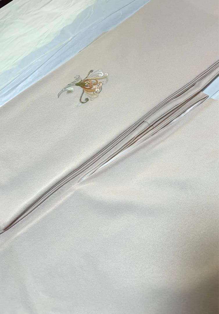 No.45総刺繍訪問着 [蘇州刺繍正絹] 新品未使用仕立上がり