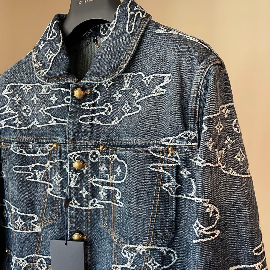 新作 LV×NIGOコラボ Gジャン デニムジャケット モノグラム 48