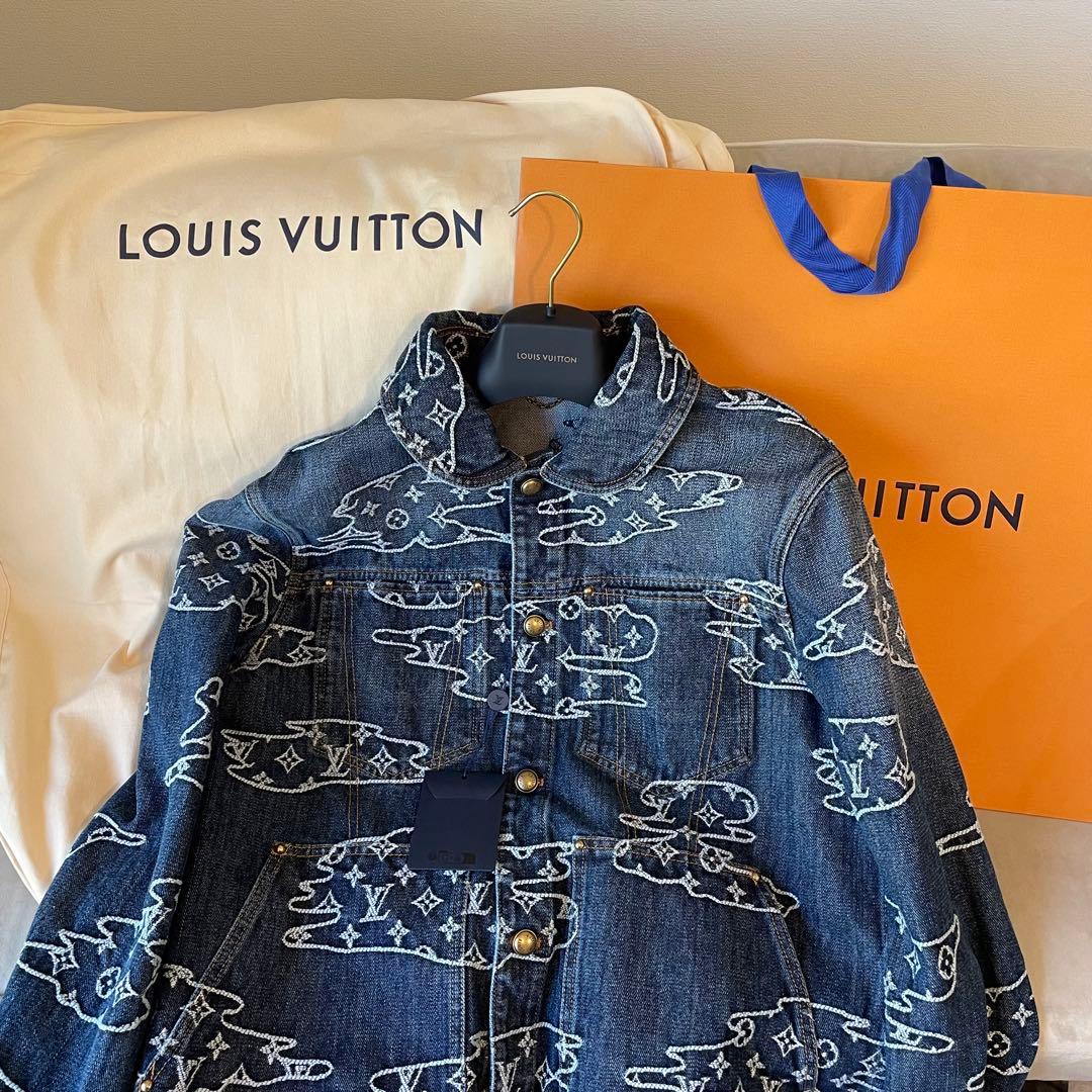 新作 LV×NIGOコラボ Gジャン デニムジャケット モノグラム 48