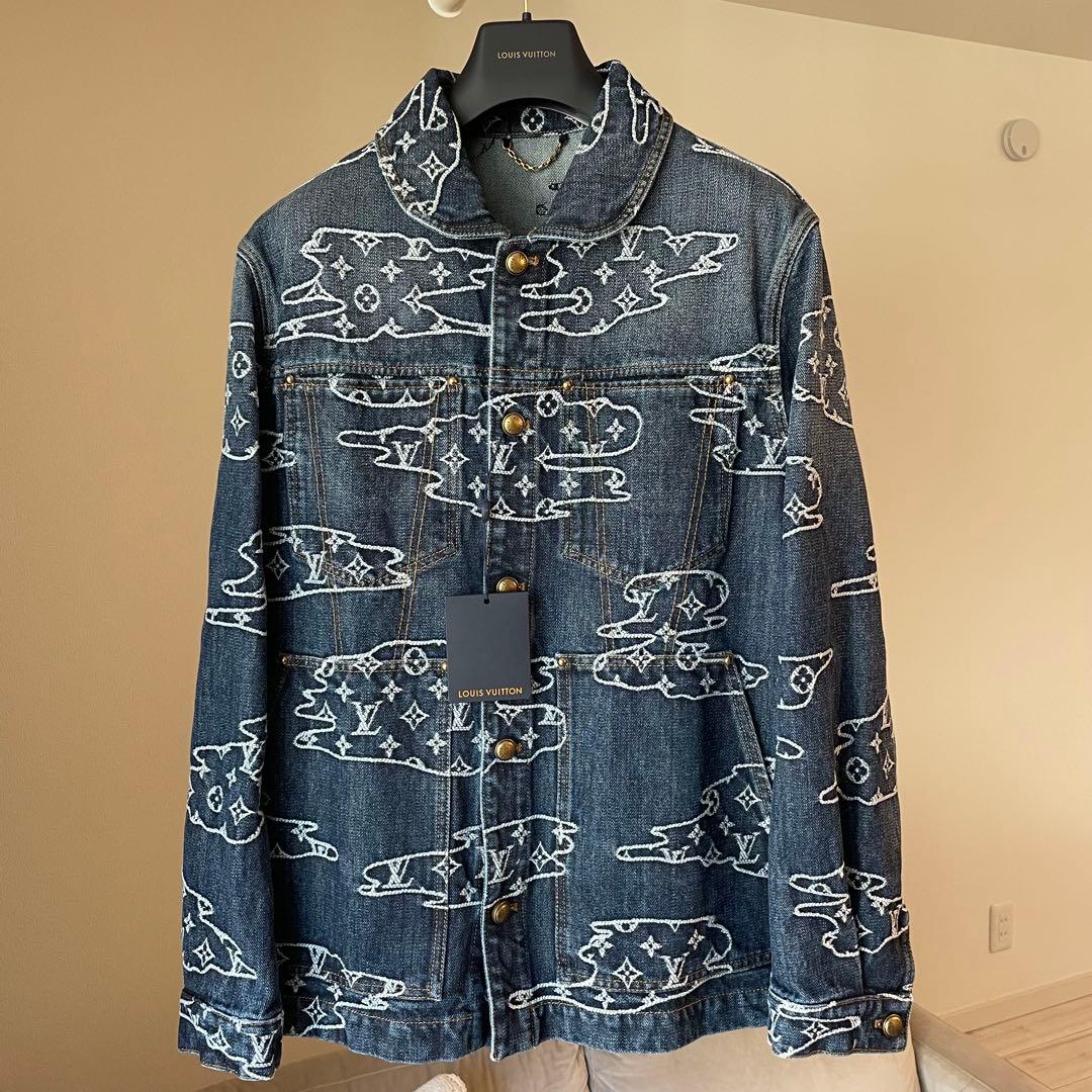 新作 LV×NIGOコラボ Gジャン デニムジャケット モノグラム 48