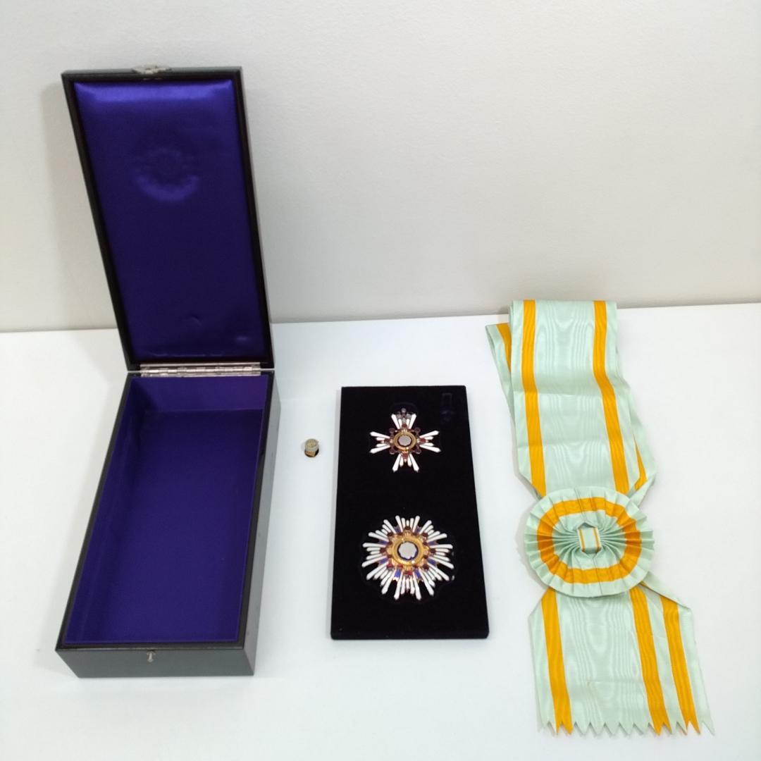 若《PRUMM》勲章　勲一等瑞宝章　共箱付