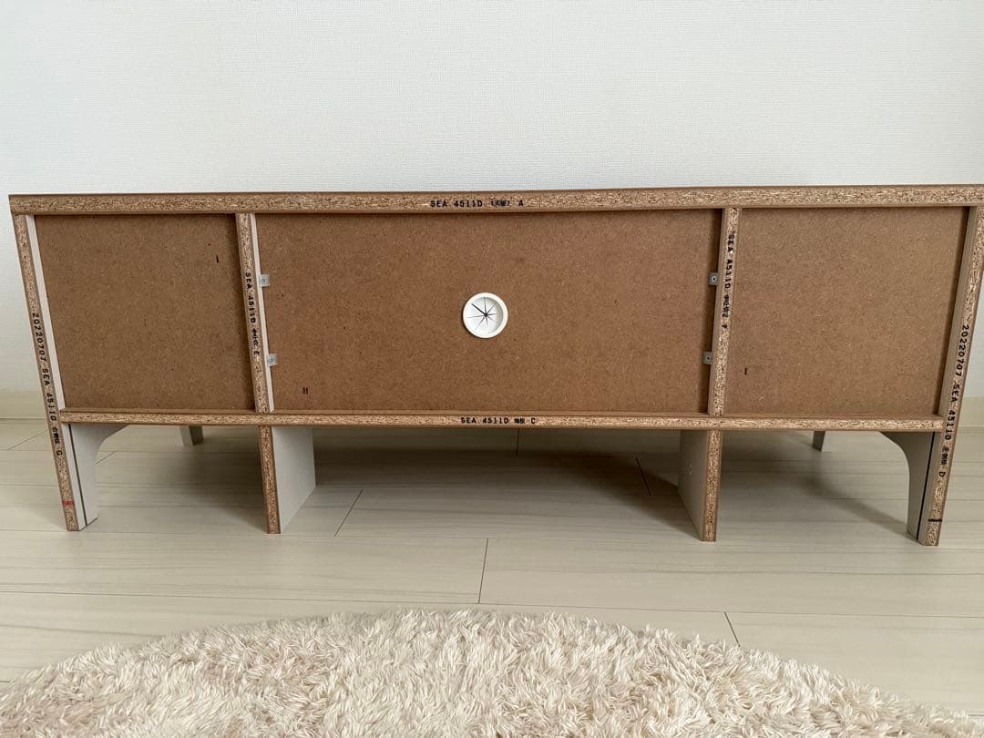 【お値下げ中】ニトリ テレビ台 ローボードマリーナ ホワイト ナチュラルウッド