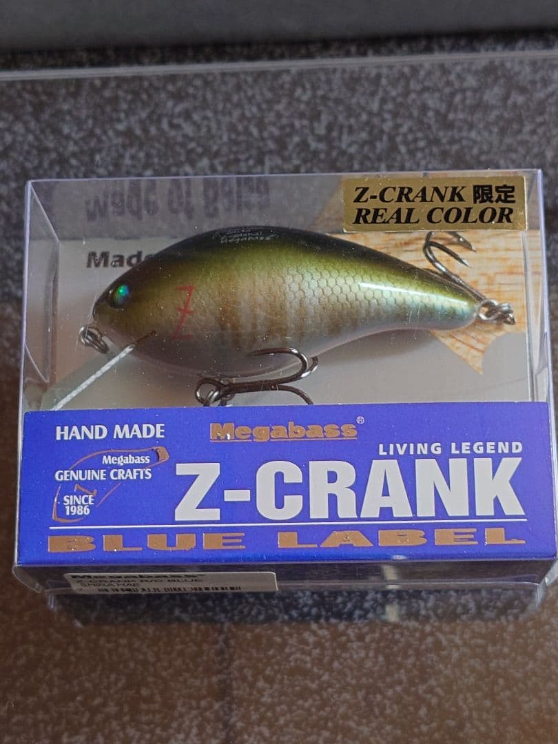 メガバス z-クランク 青ラベル 限定 リアルカラー シラハエ 新品未開封