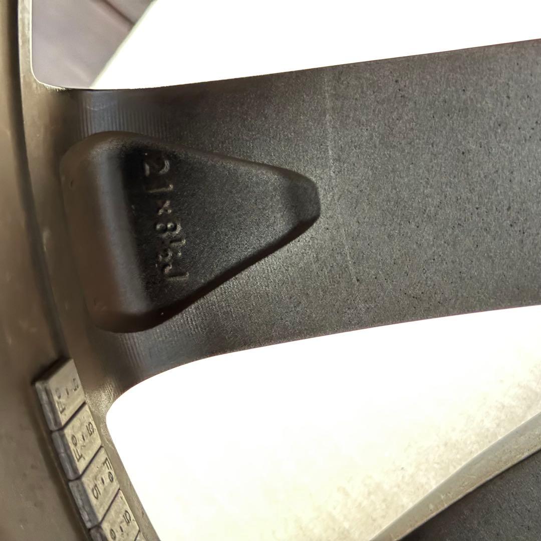 1本　クラウンスポーツ純正　21インチ ブラックホイール 5穴