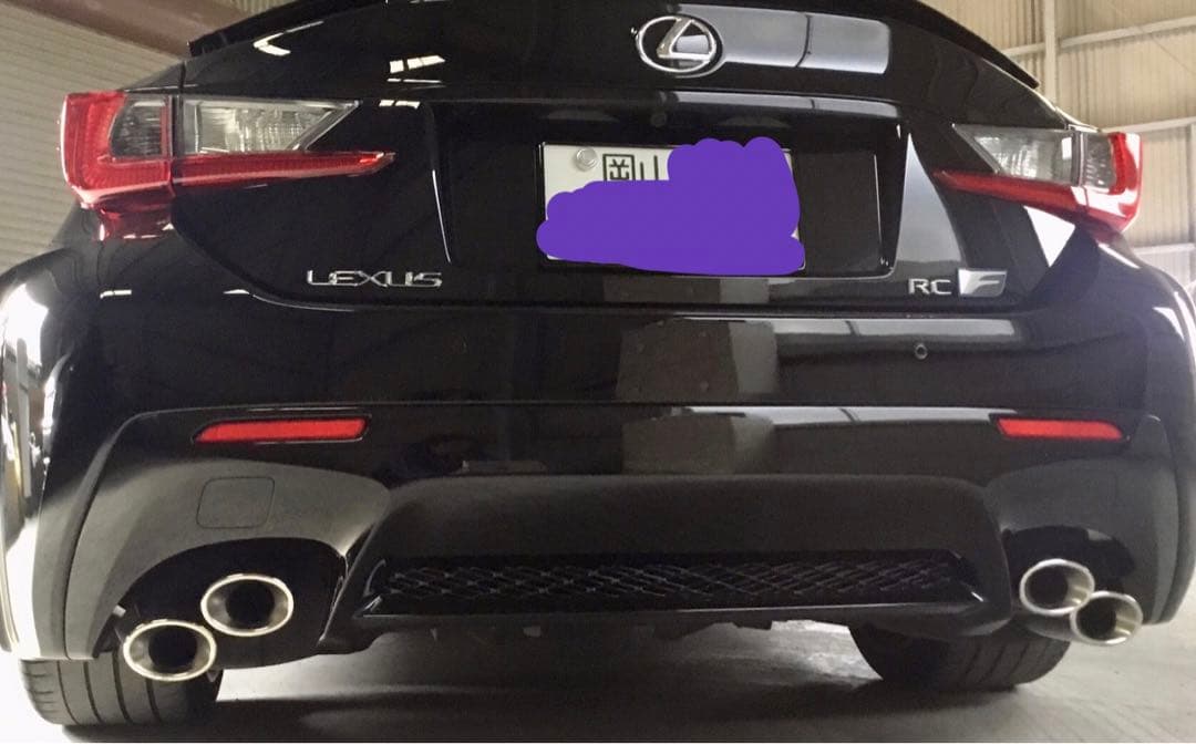 前期 2017年式 レクサス RC F 純正マフラー 左右リヤピース USC10