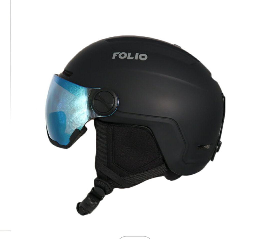 FOLIO スキー スノーボード バイザー付ヘルメット 大人用Mサイズ極美品✨