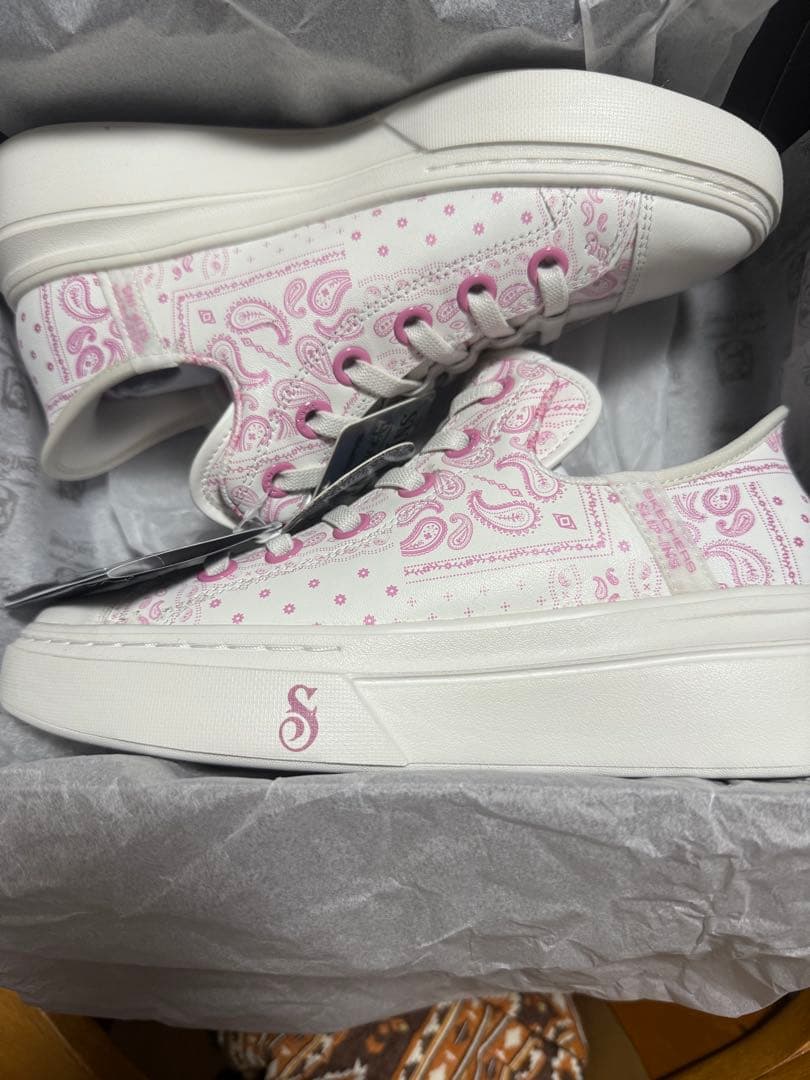 SKECHERS Snoop Dogg スニーカー ホワイト/ピンク