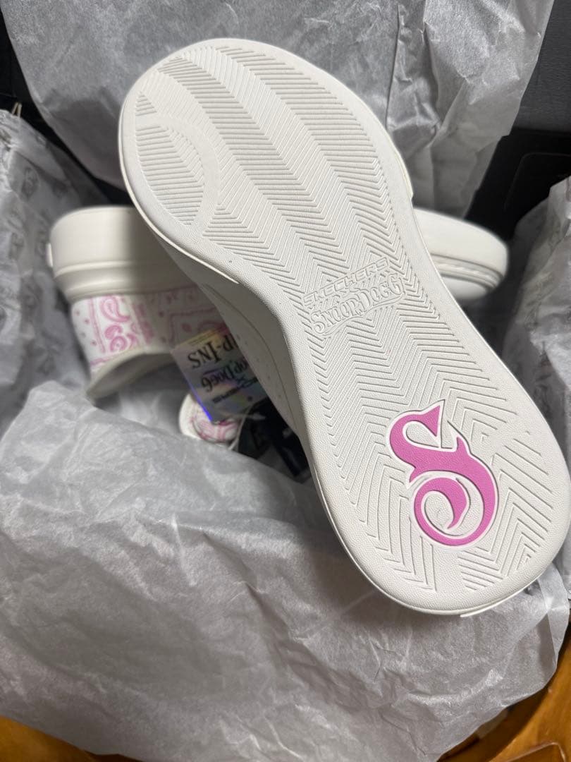 SKECHERS Snoop Dogg スニーカー ホワイト/ピンク