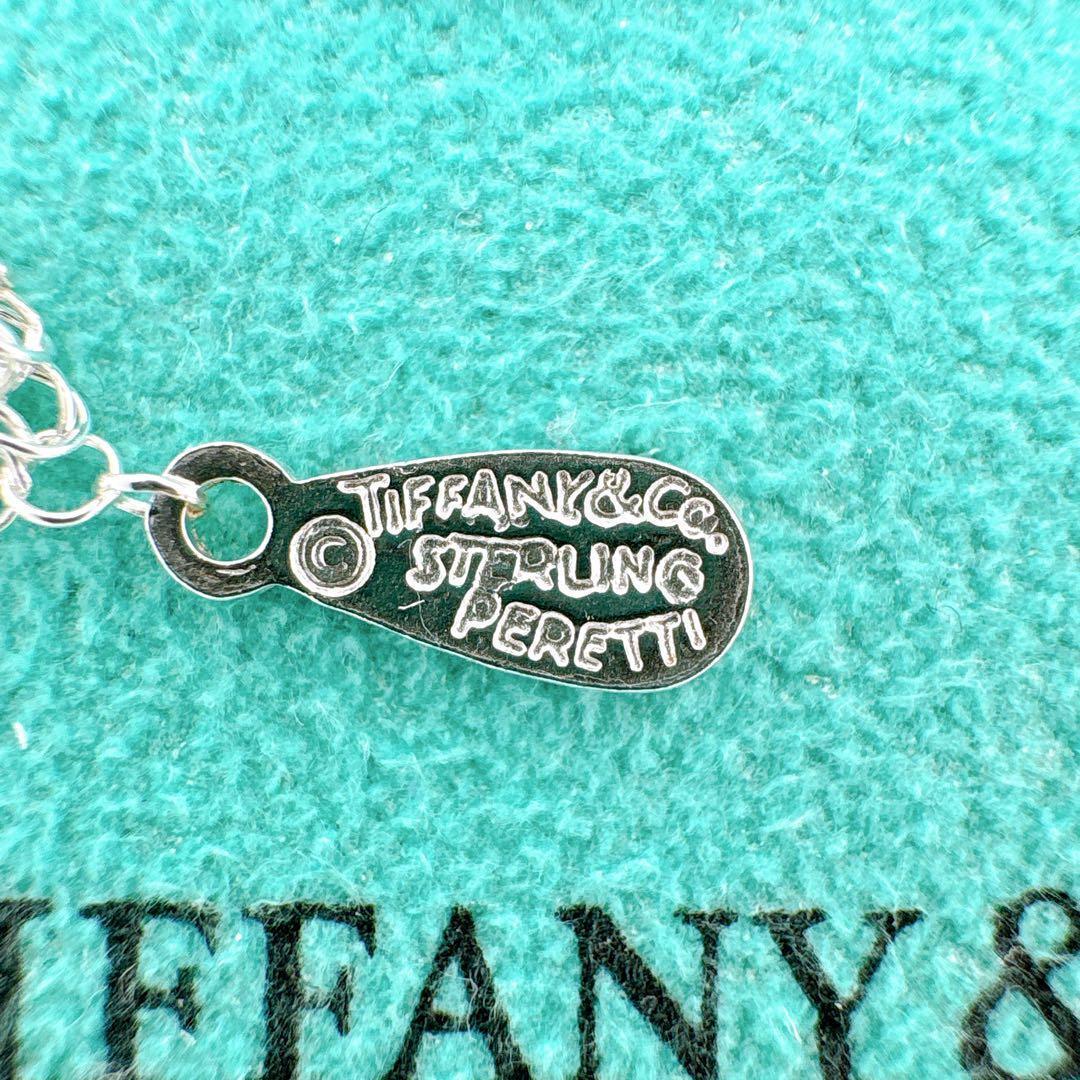 極美品 ティファニー オープンハート XL メッシュ ネックレス シルバー925