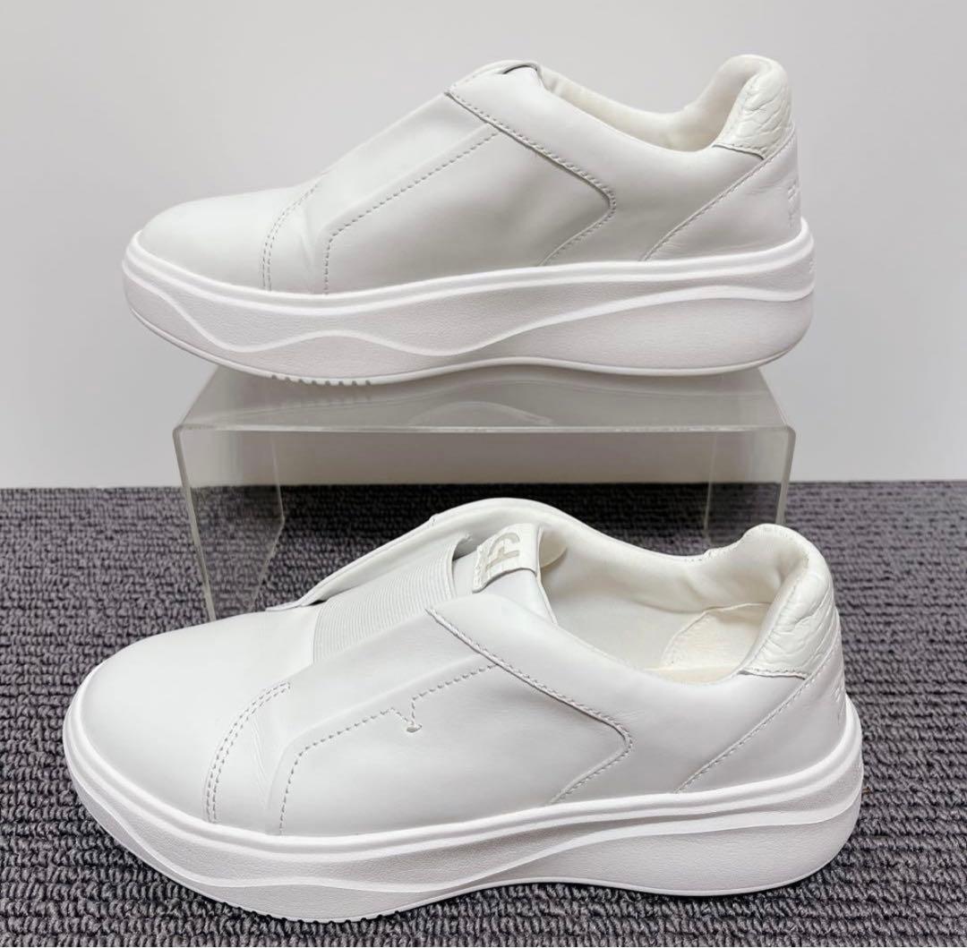 コールハーングランドプロスリッポンスニーカー 24.5cmレザー本革白ホワイト