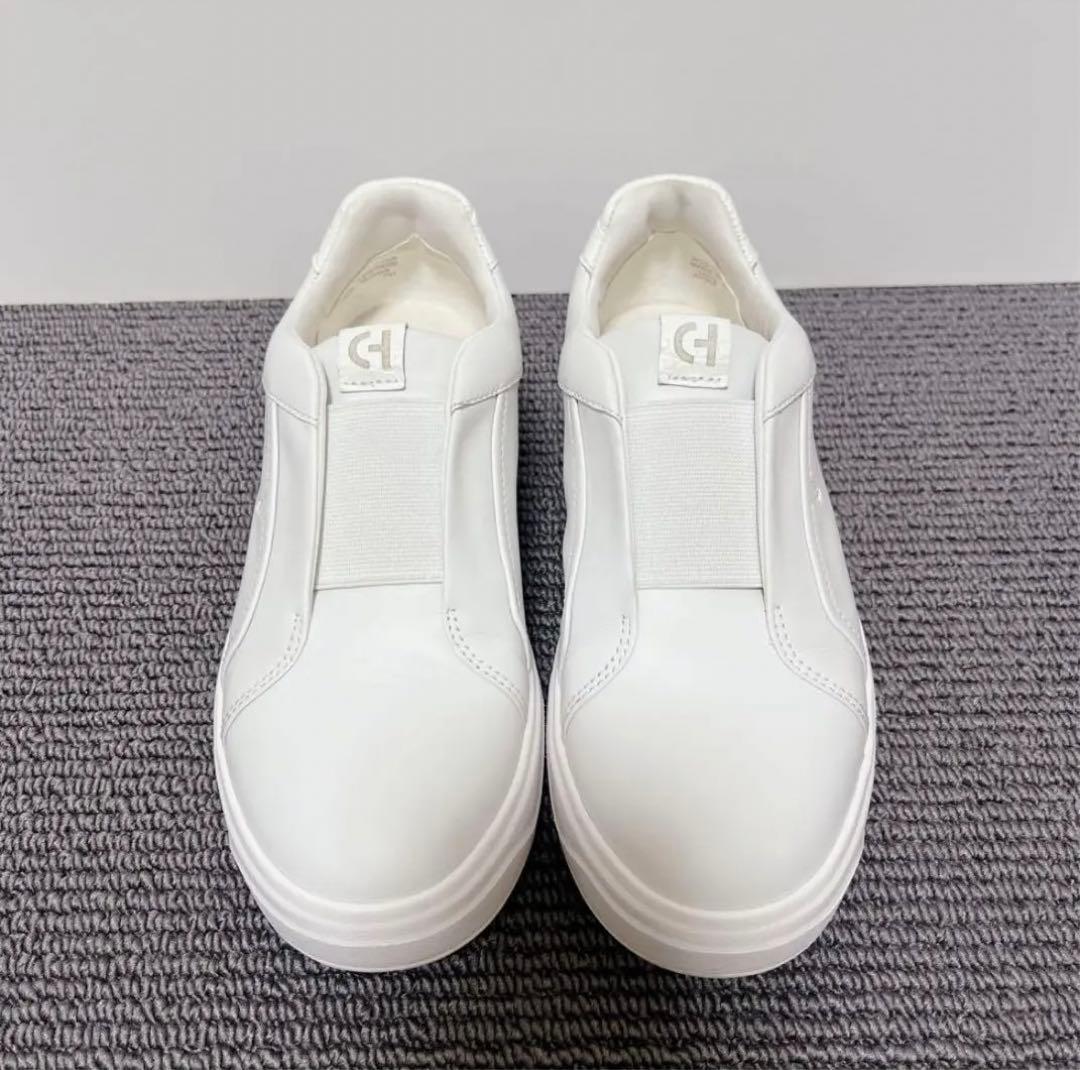 コールハーングランドプロスリッポンスニーカー 24.5cmレザー本革白ホワイト