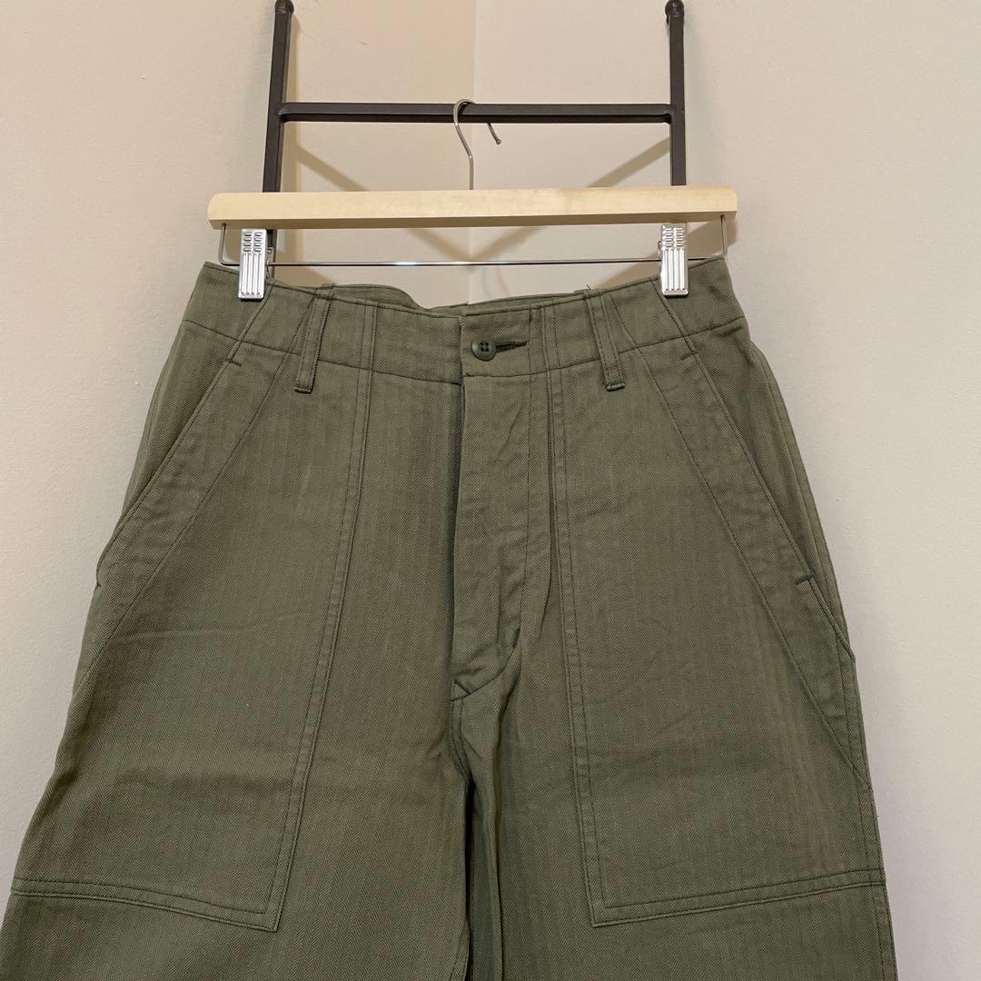 YOLOさま専用　ナイジェルケーボン　ヘリンボーンユーティリティーパンツ　カーキ