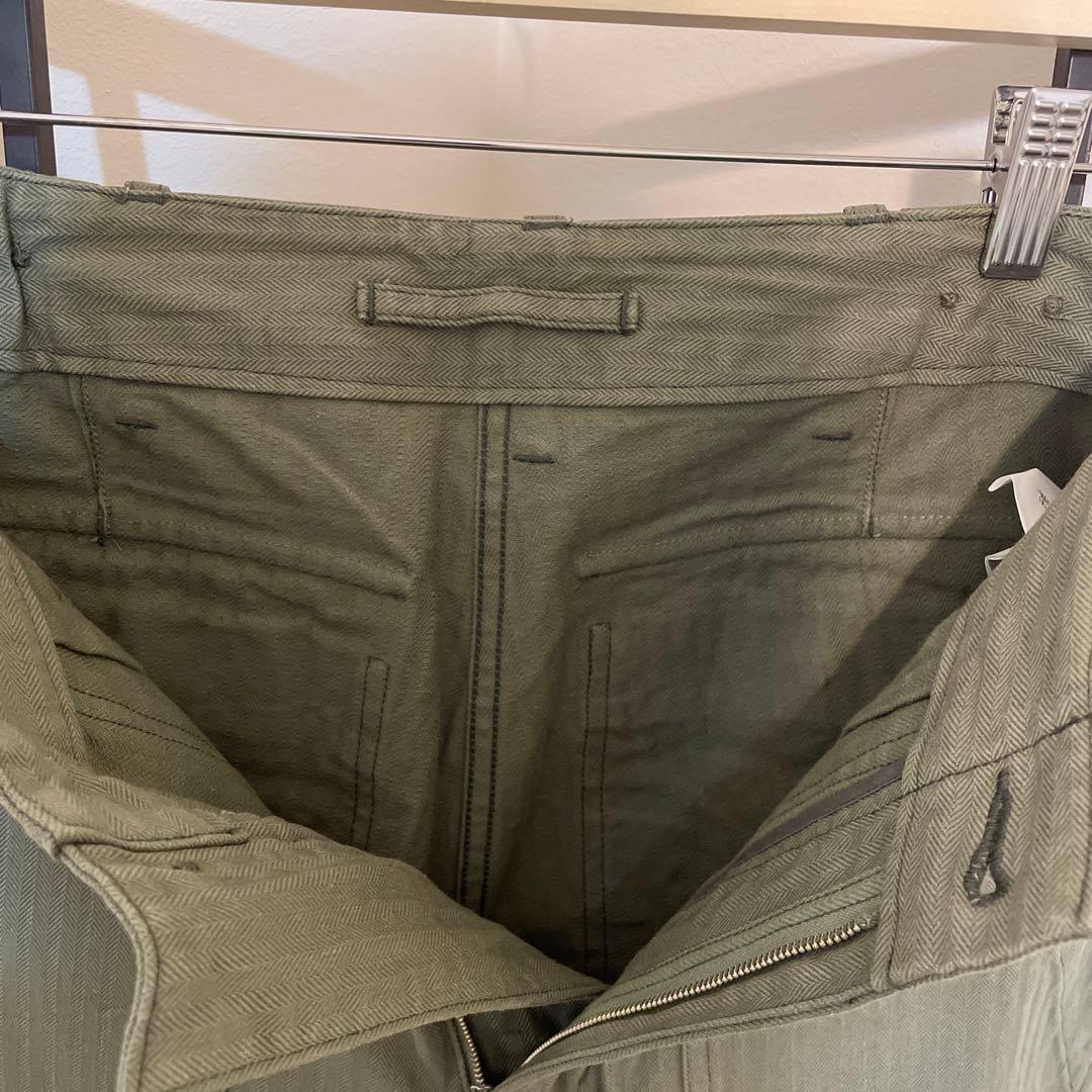 YOLOさま専用　ナイジェルケーボン　ヘリンボーンユーティリティーパンツ　カーキ