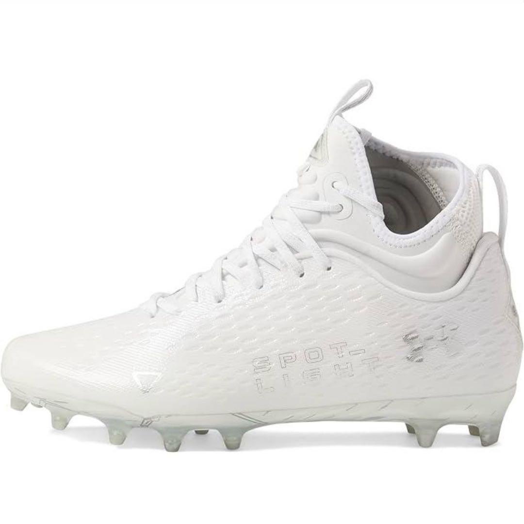 アンダーアーマー 29 スポットライト アメフト スパイク シューズ 白 靴 m