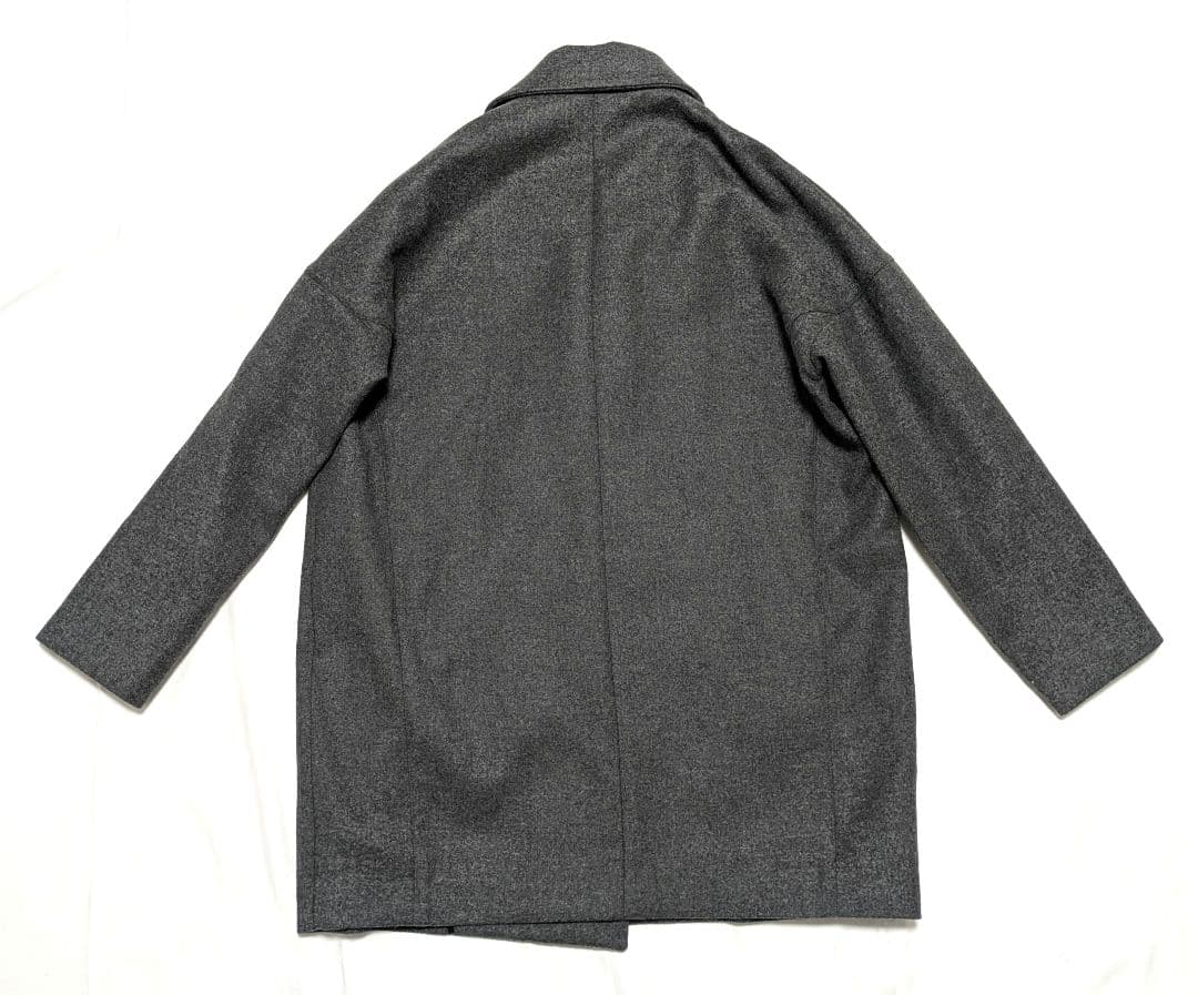 SHAREEF　カシミヤ　ウールコート　ダブルブレスト　Pコート　3