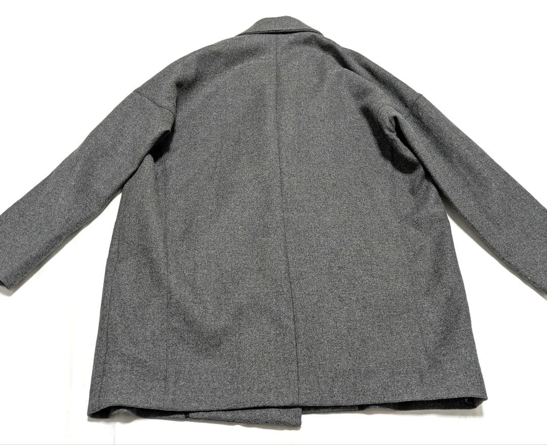 SHAREEF　カシミヤ　ウールコート　ダブルブレスト　Pコート　3
