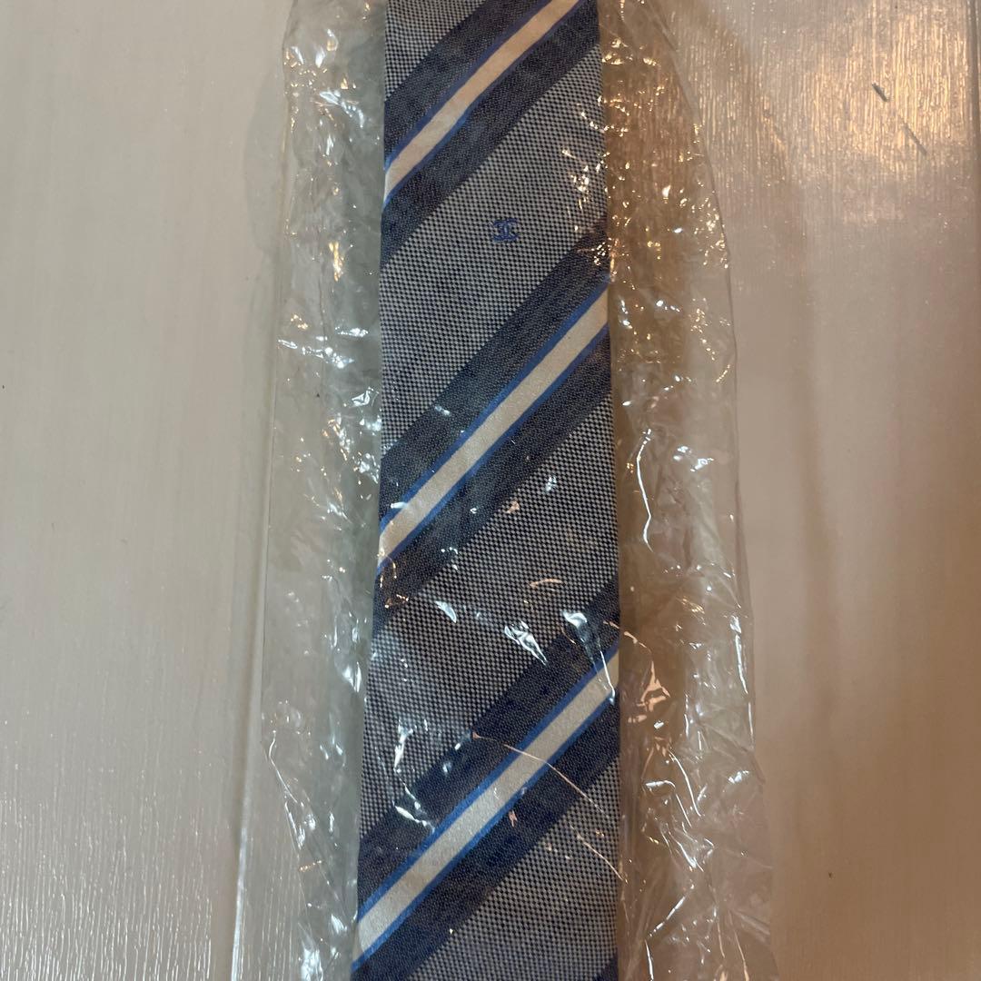 CHANEL ネクタイ　ブルー