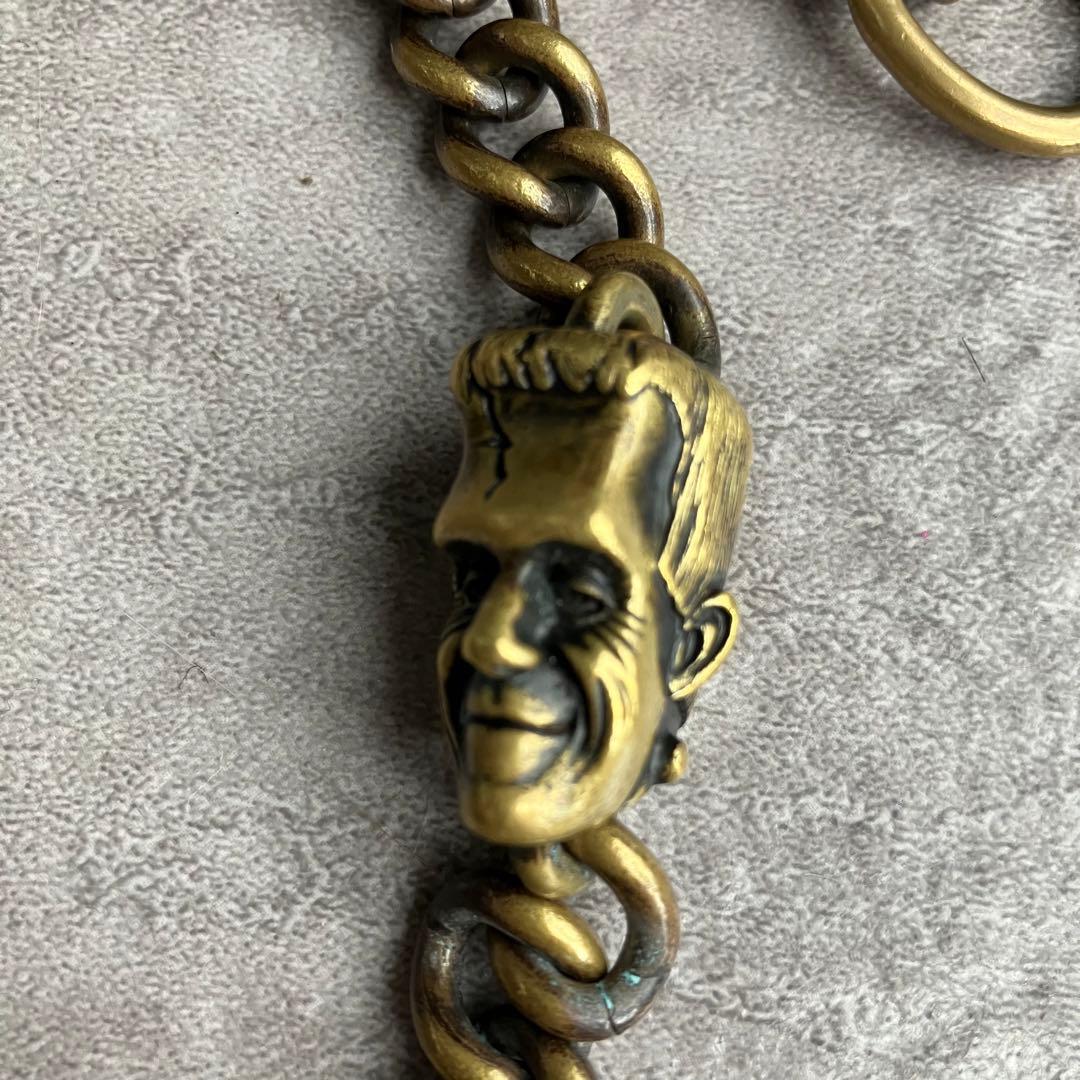 廃盤WEIRDO jewelry FRANKEN　WALLETCHAIN ブラス