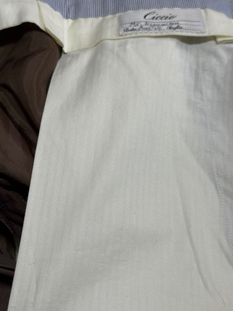 SARTORIA CICCIO Bespoke チッチオ コットンチノパンツ