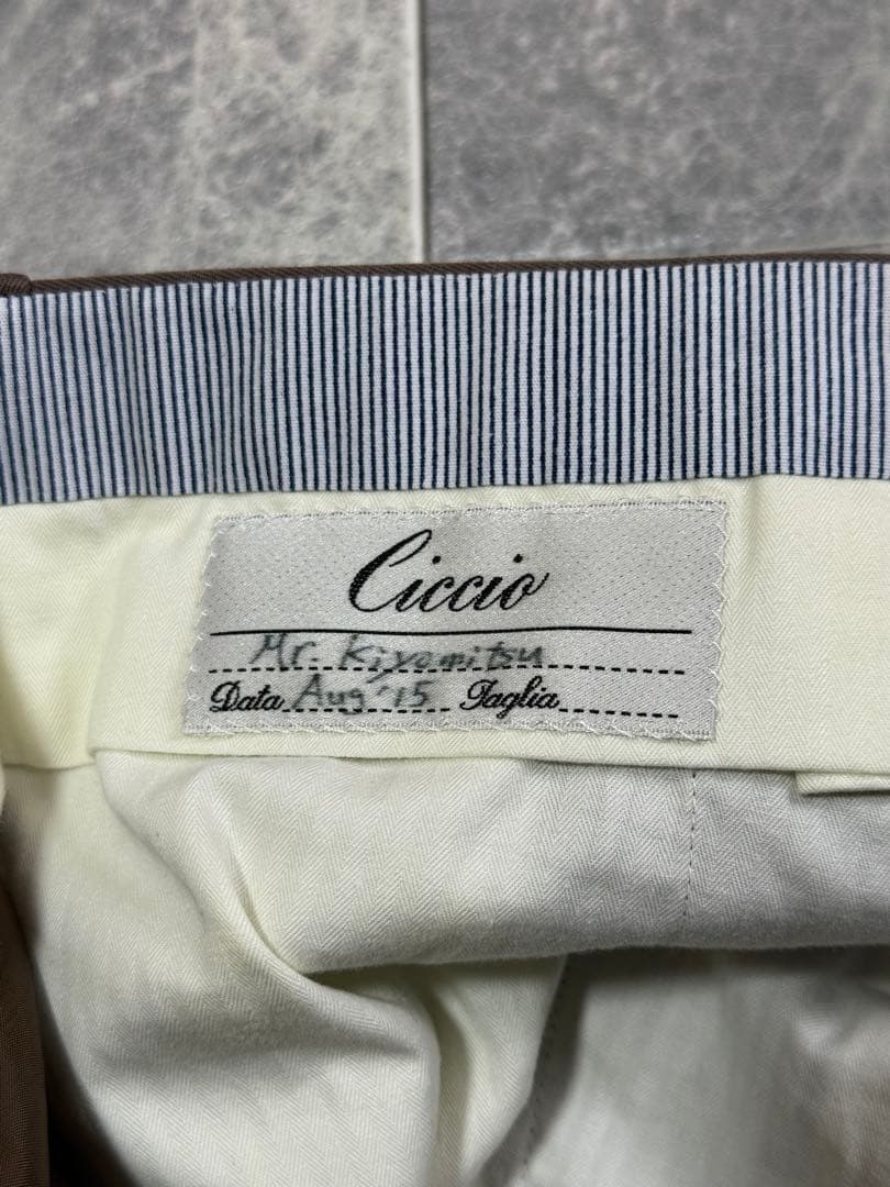 SARTORIA CICCIO Bespoke チッチオ コットンチノパンツ